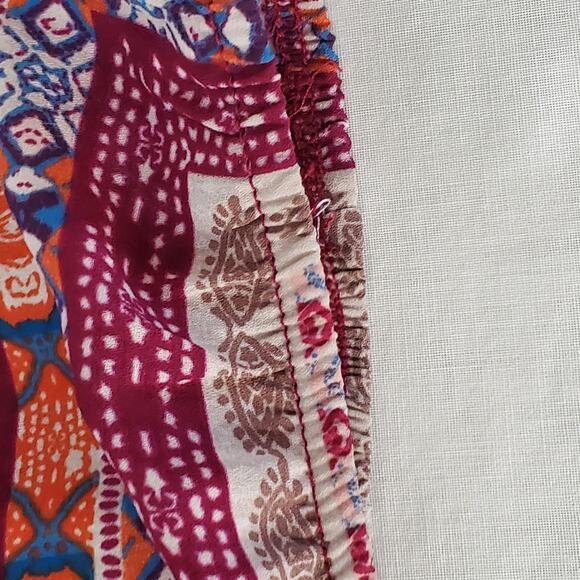 Everly Bohemian Cold Shoulder Crop Bell Sleeve Halter Top Small - Picture 8 of 9